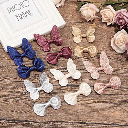 12 Pinzas de cabello mariposa con lazo para niñas miniatura 5