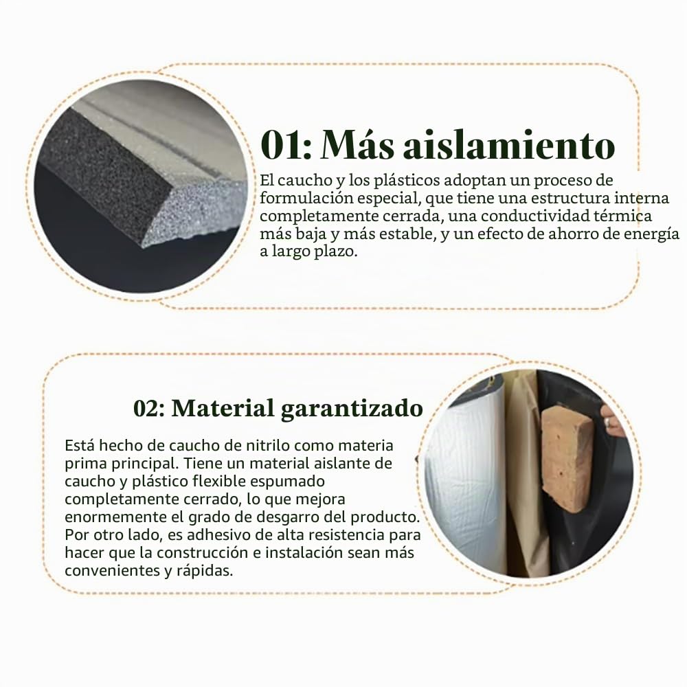 Autoadhesivo Aislante Térmico con Capa de Aluminio Espesor 10mm De Insonorización Coche Aluminio Forro Papel de Espesor Espuma Impermeable(Size:1 * 10m/3.28 * 32.8ft)