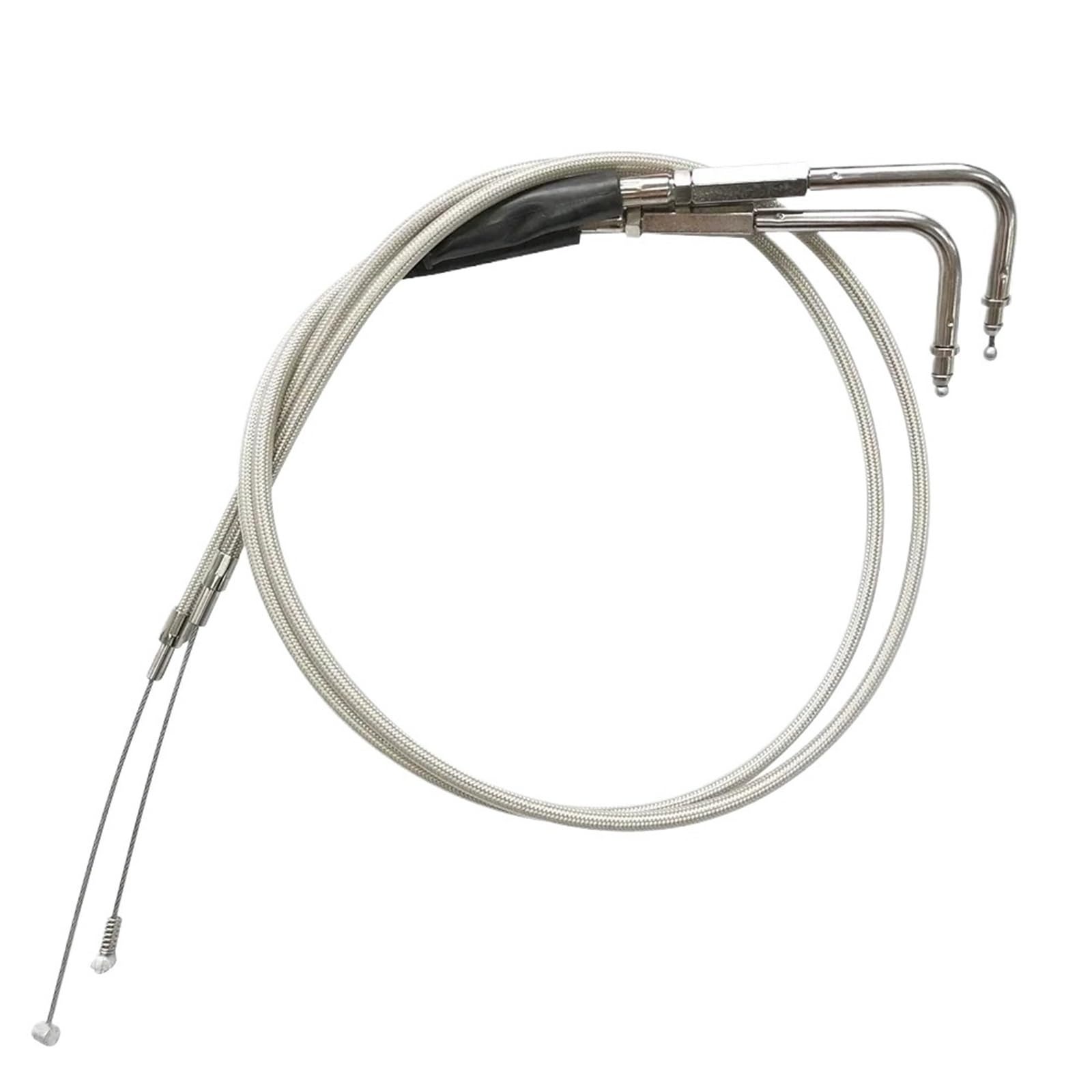 Kit réparation accélérateur moto Câble d'accélérateur acier 90 cm 35 pouces motos Convient pour Harley Sportster XL1200 et 883.