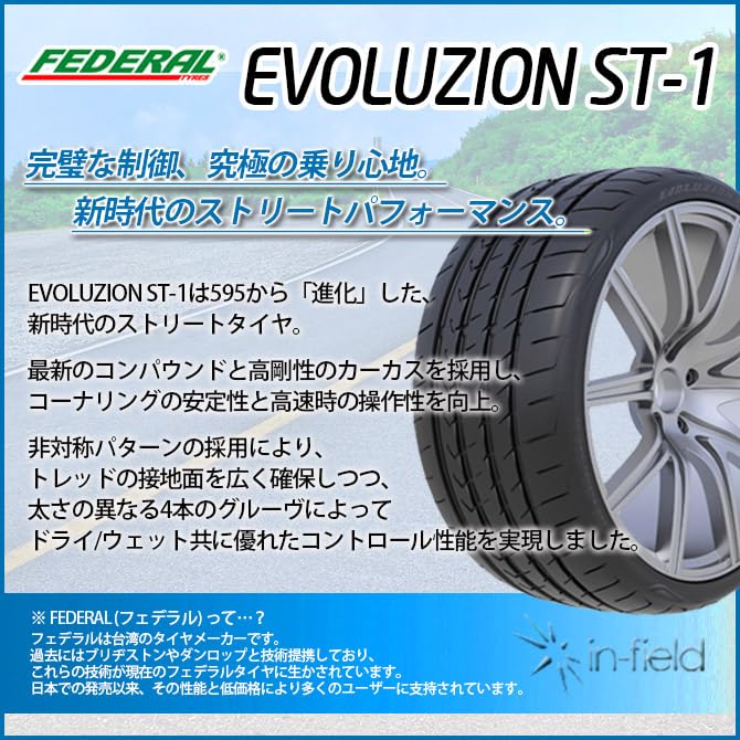 165/40/16 2本 Amazon.co.jp: 【2本セット】FEDERAL（フェデラル） ST-1 165
