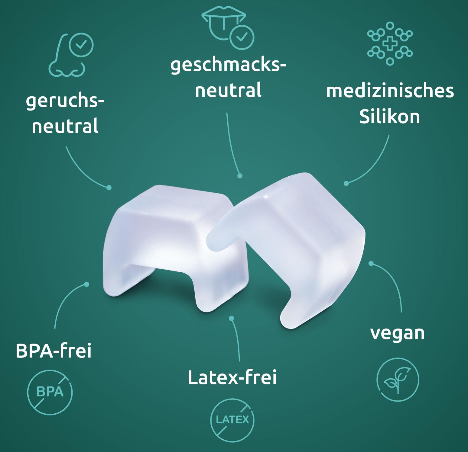 TJ-Motion Original - Kieferentspannung & VAGUS-Nerv-Training - die optimale Unterstützung bei Beschwerden im Kiefer-, Schulter-, Nacken-, Rückenbereich, 2 Stück & Transport-Box