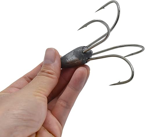 Miniatura 3 de 4 ganchos de pesca grandes con peso, tamaño de 1.05 onzas1.76 oz2.64 onzas