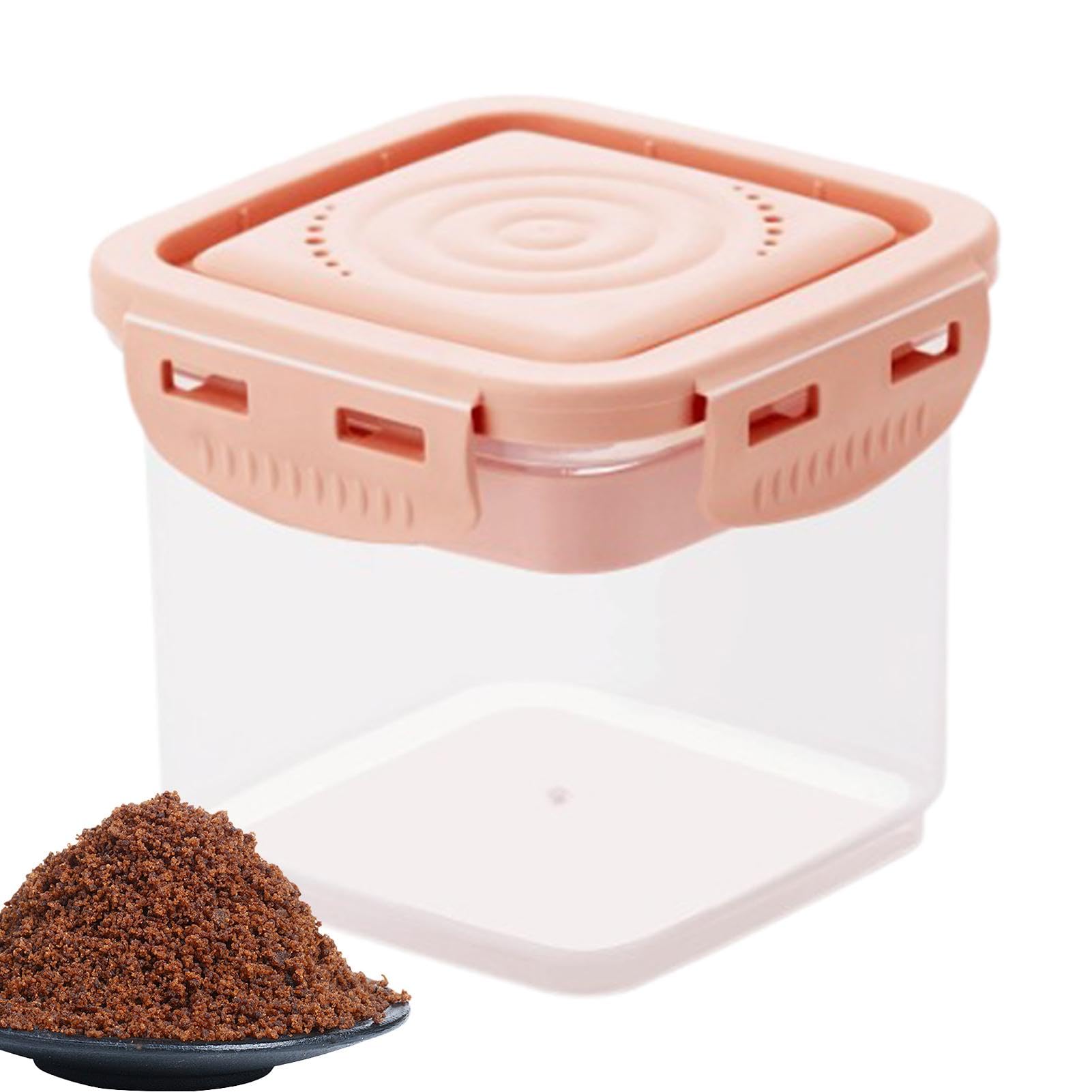 Brauner Zuckerbehälter, Mehl- und Zucker-Aufbewahrungsbehälter, stapelbar, luftdicht, Vorratsdosen für Mehl- und braunen Zucker, mit Schaufel zum Backen, Aufbewahren, Küche, Speisekammer Küche, Haushalt & Wohnen