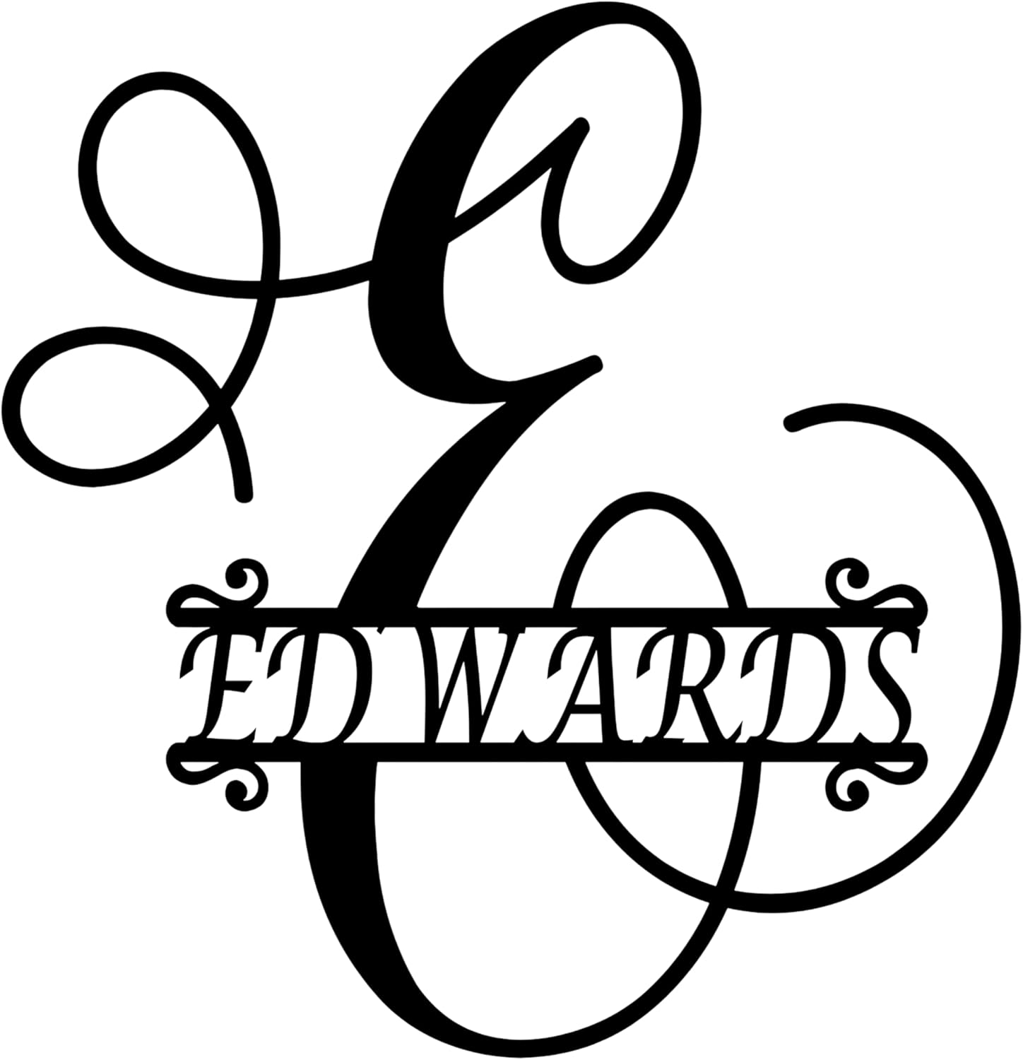 Custom Split Letter Metal Monogram | Personalized Family Name Sign | Outdoor Durable 16 Gauge Wall Decor | Wedding Gift | Last Name Metal Art for Home or Porch