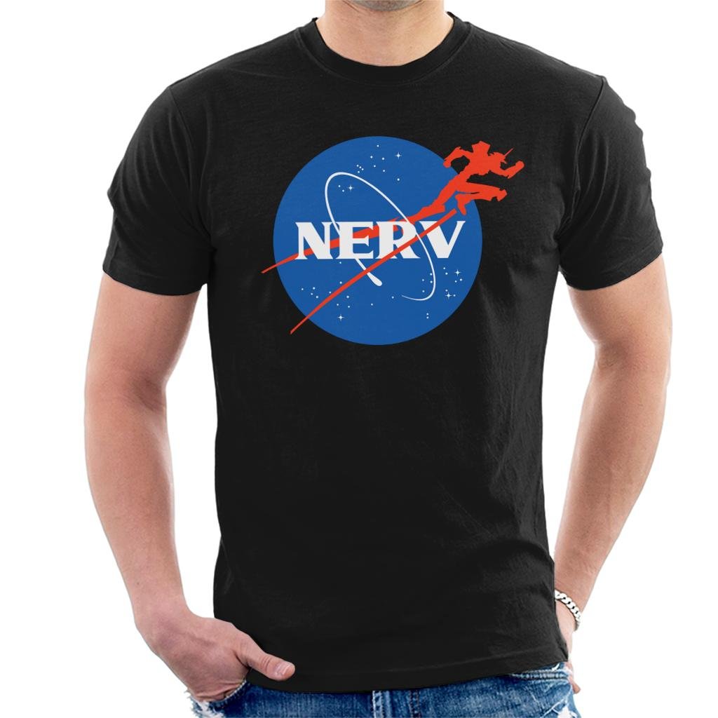 Neon Genesis Evangelion Nerv X NASA Logo Men's T-Shirt