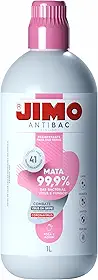 JIMO Antibac Líquido Desinfetante Mata 99,9% das Bactérias Fungos e Vírus contra COVID 19 e Gripe Influenza Limpador Perfumado Rosa e Jasmim 1L