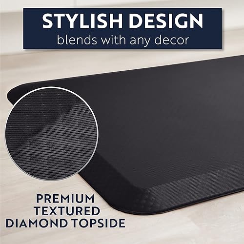 Miniatura 7 de Kangaroo - Alfombrilla de cocina antifatiga de 19cm 34pulgadas sin ftalatos no tóxica ergonómicamente diseñada para el suelo alfombras para oficina