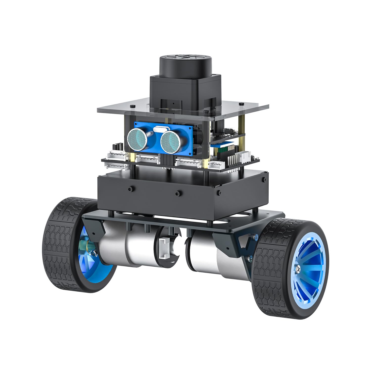 Yahboom MicroROS Robot 2WD Self Balancing ROS2 Two-Wheeled Car SLAM Mapping Navigation STM32, Image Processing AI Visual Recognition (VM Not Support MAC) (Standard Version)