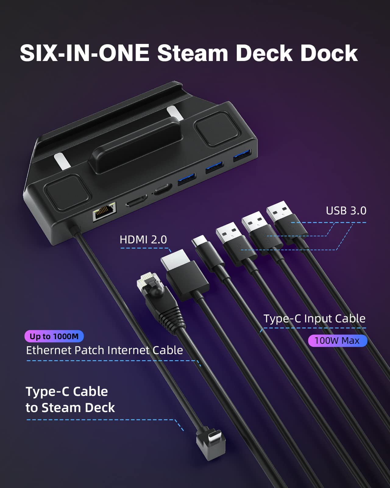 Amazon.co.jp: Tinbinx スチームデッキドック スチームデッキ対応 6