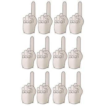 S&S Worldwide Color-Me Go Team Foam Fingers