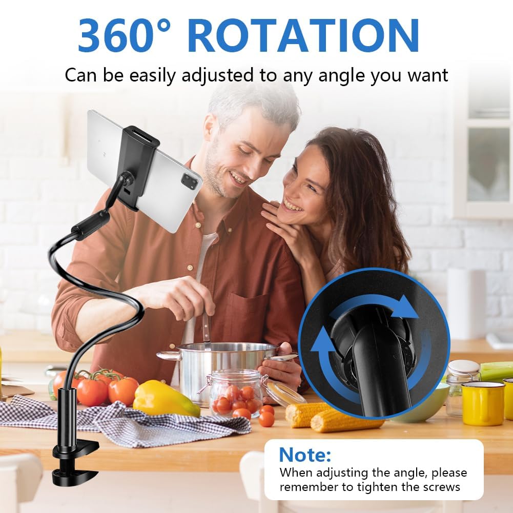 flintronic Porta Cellulare da Collo, Collo Oca Supporto Regolabile, Supporto Cellulare con 2 clip, Supporto Telefono, Universale Stand per iPhone, Switch, Samsung, Dispositivi da 4-12”, 80cm