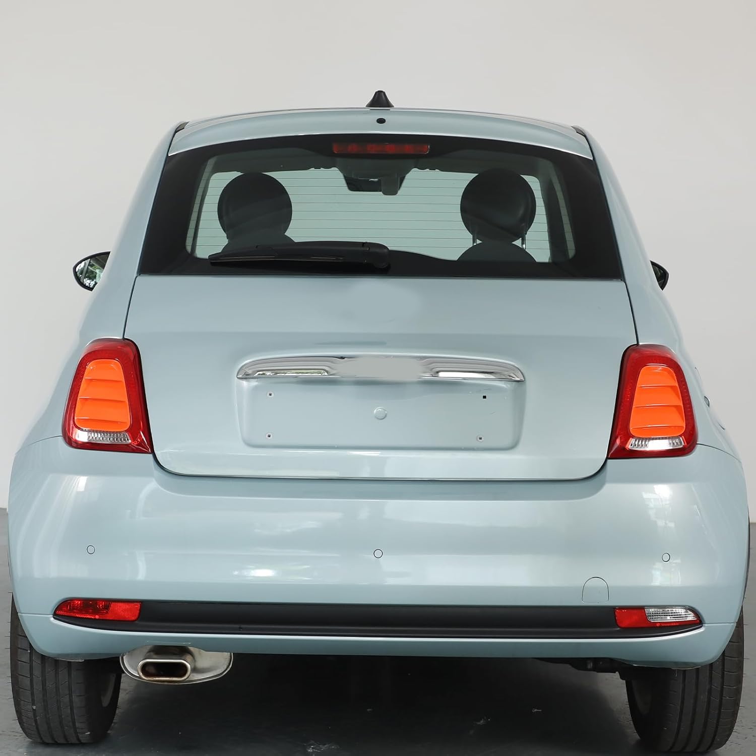 HAPPYHORSE Car Rear Tail Light Panel Trim Cover Compatible with Fiat 500 2016-2024，ABS Car TailLight Lamp Panel Cover Protect Decorative Exterior Accessories (Orange)