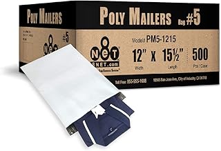 8 NET 2 Mil Poly Mailers 12 x 15.5