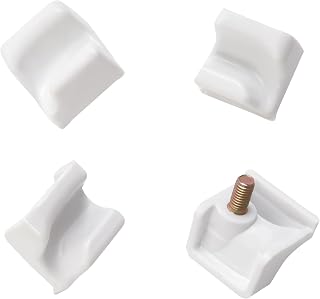 7009399 Freezer Basket Retainer Compatible with Sub Zero 611 611G 650 650G BI-30U BI-30UG BI-36U BI-36UG BI-36UFD Lower Baskets Replacement Only ABS Plastic White 4Pcs