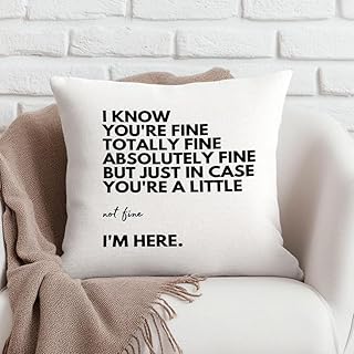 Inspirational Pillow Covers 18x18, Encouragement Gifts for Women Men Fri...