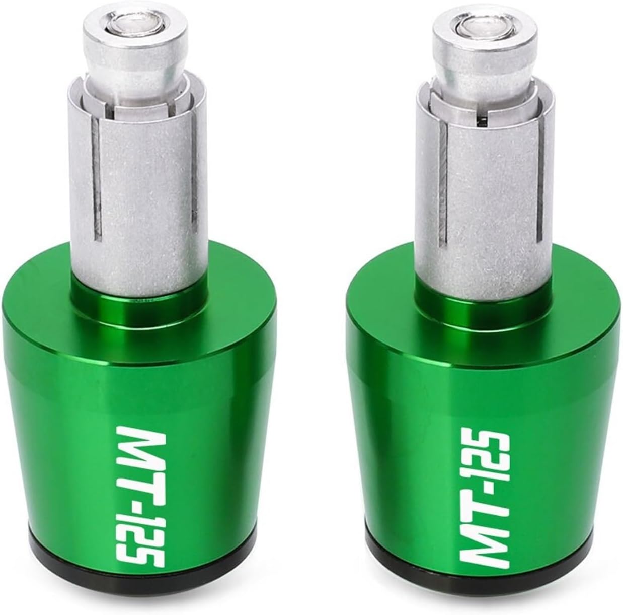 Universal for Y&amaha MT-125 MT125 2020 2021 2022 2023 Motorcycle Handle Bar Ends Weight Handlebar Grips Caps Anti Vibration Silder Plugs (Color : Green and Black)
