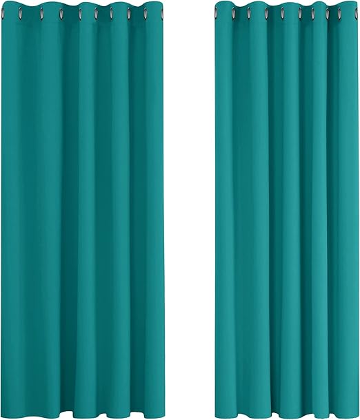 Deconovo Super Soft Curtain Panels Solid Thermal Insulated Eyelet