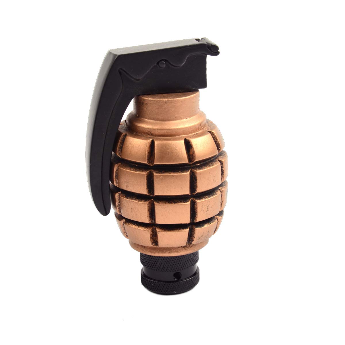 Smkj Copper Grenade Gear Stick Shift Shifter Knob Car Shift Knob Adapter Automatic Manual Shift Knob Suitable For Most Transmission Vehicles (Copper)