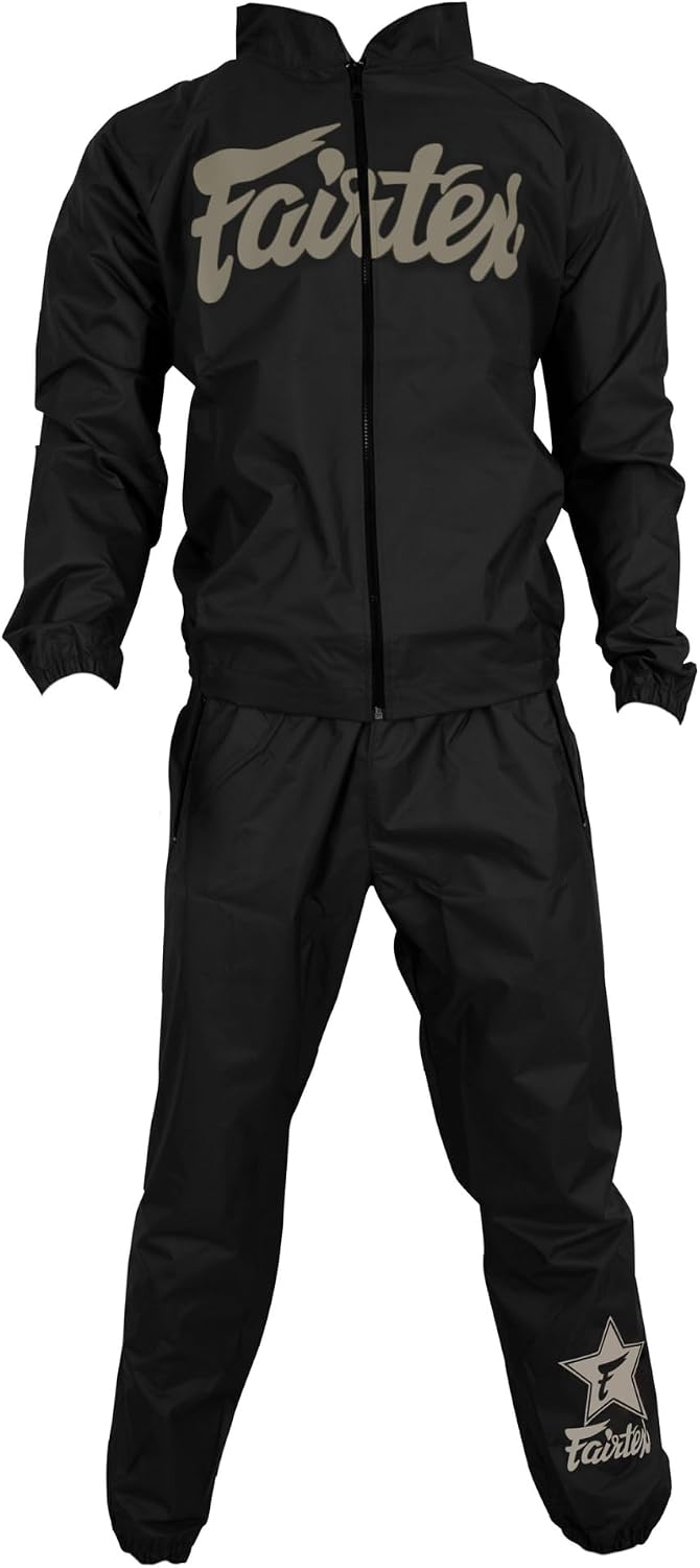 Fairtex VS3 Vinyl Sweat Suit, 2-Piece Fitness Training Sauna Weight Set