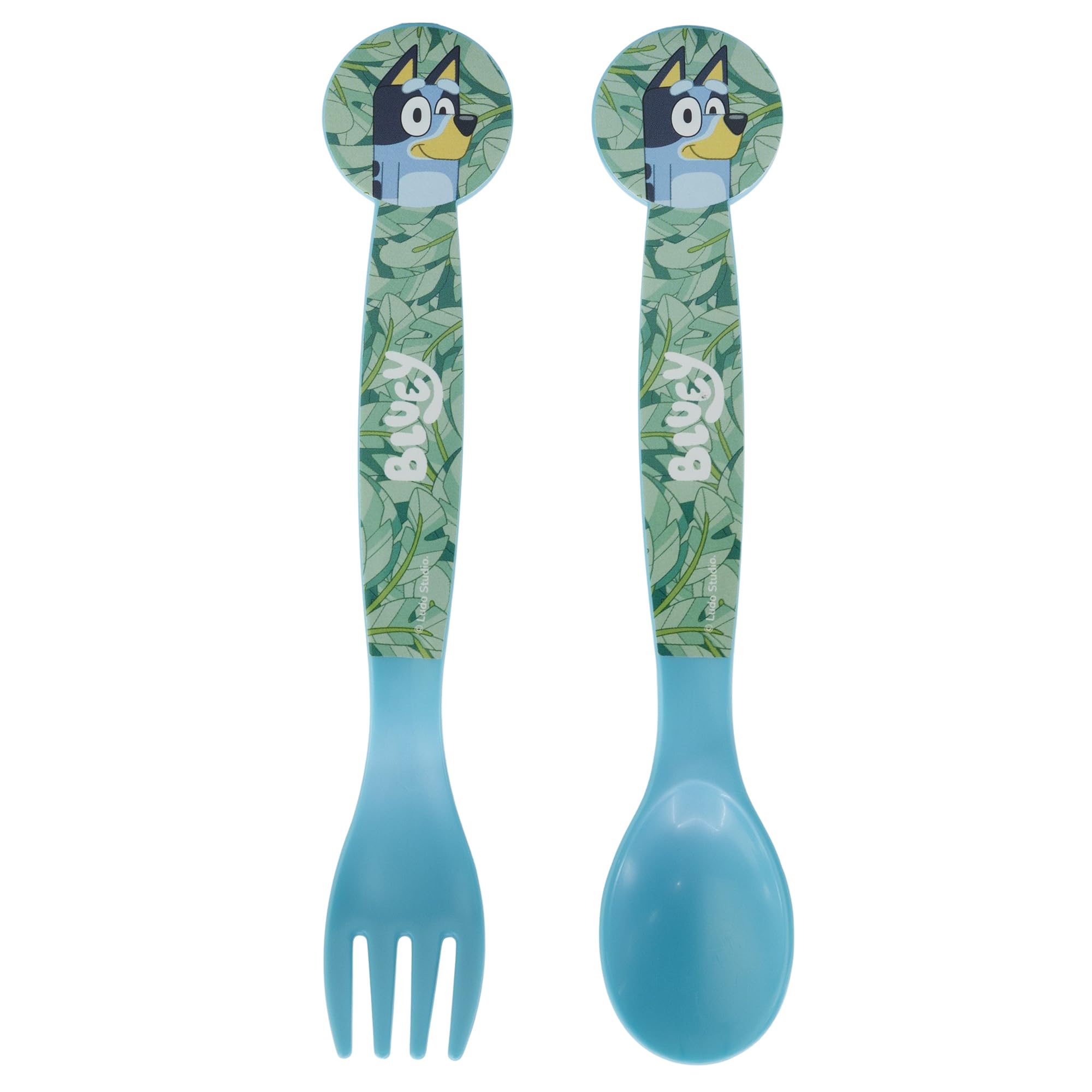 Bluey Set of 2 Reusable Plastic Fork and Spoon Cutlery