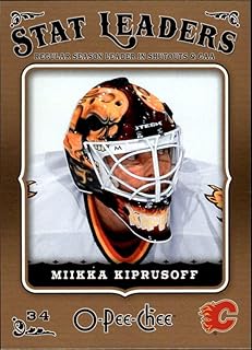 2006-07 O-Pee-Chee OPC #609 Miikka Kiprusoff Calgary Flames Official NHL Trading Card (Stock Photo Shown, Near Mint or bet...