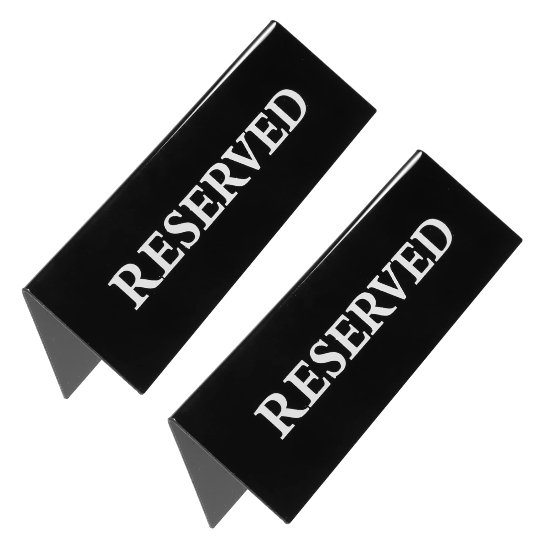 Kichvoe 2Pcs Reserved Seating Signs Elegant Table Cards for Weddings Restaurants and Events and Reliable Reserved Signs for Chairs and Tables