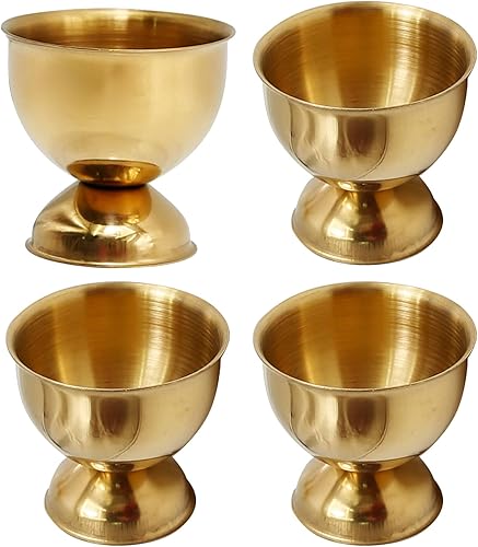 Miniatura 8 de Huevos de acero inoxidable, juego de 4 soportes dorados para huevos duros y suaves hervidos, herramienta de cocina