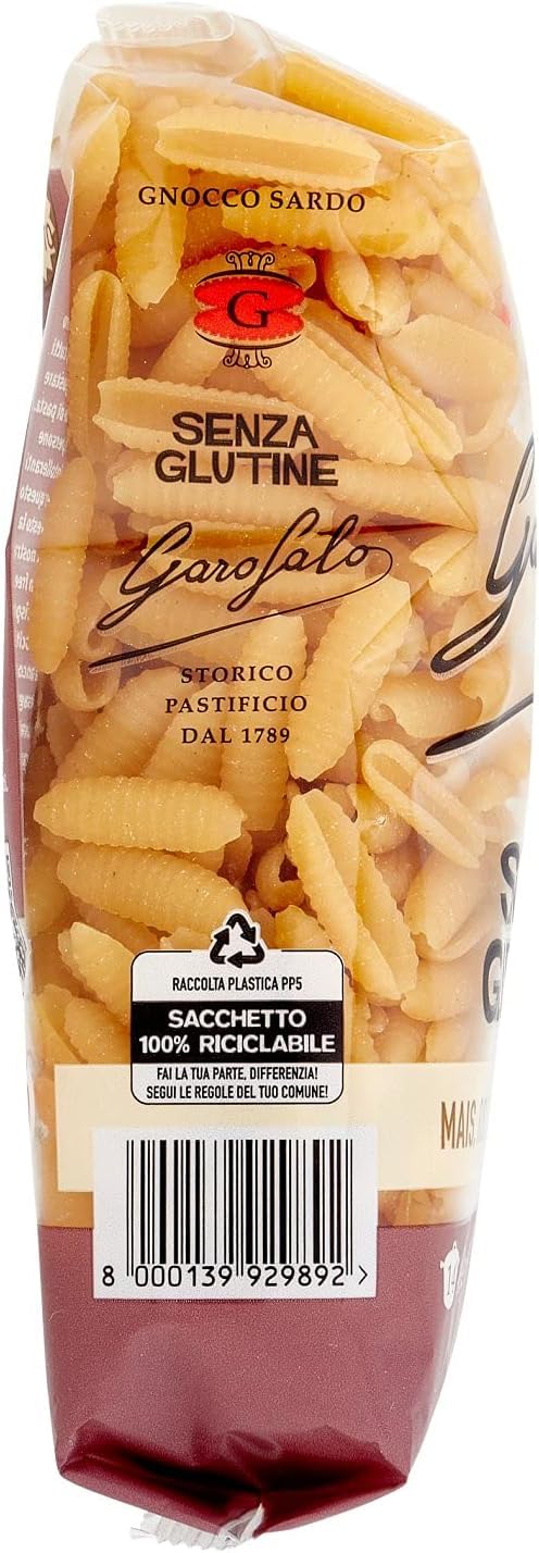 Italian Gourmet Glutenfreie Pasta Gnocchi Sardi, Mais- Reisvollkorn- & Quinoa-Pasta, italienische glutenfreie Nudeln für Pasta-Gerichte, Großpackung 24 x 400 g + Italian Gourmet Polpa