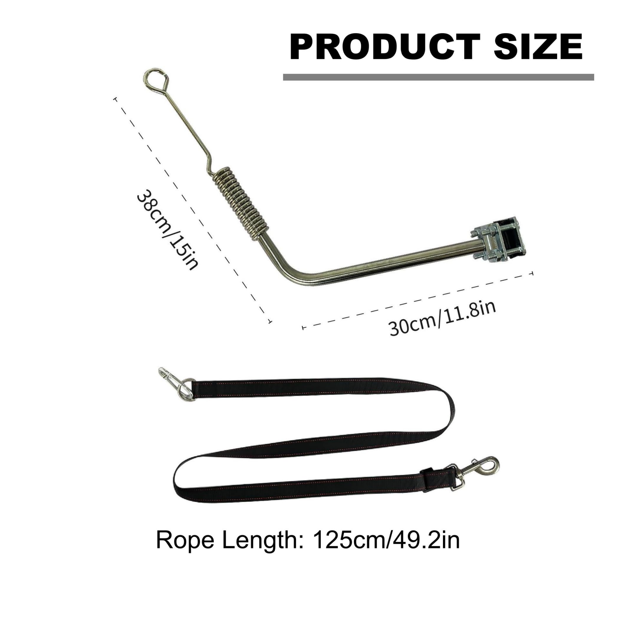 Correa para Bicicleta de Perro con amortiguación, Correa Manos Libres para Bicicleta, Correa Ajustable para Perro para Correr, Ciclismo, Paseo, Entrenamiento y Exterior