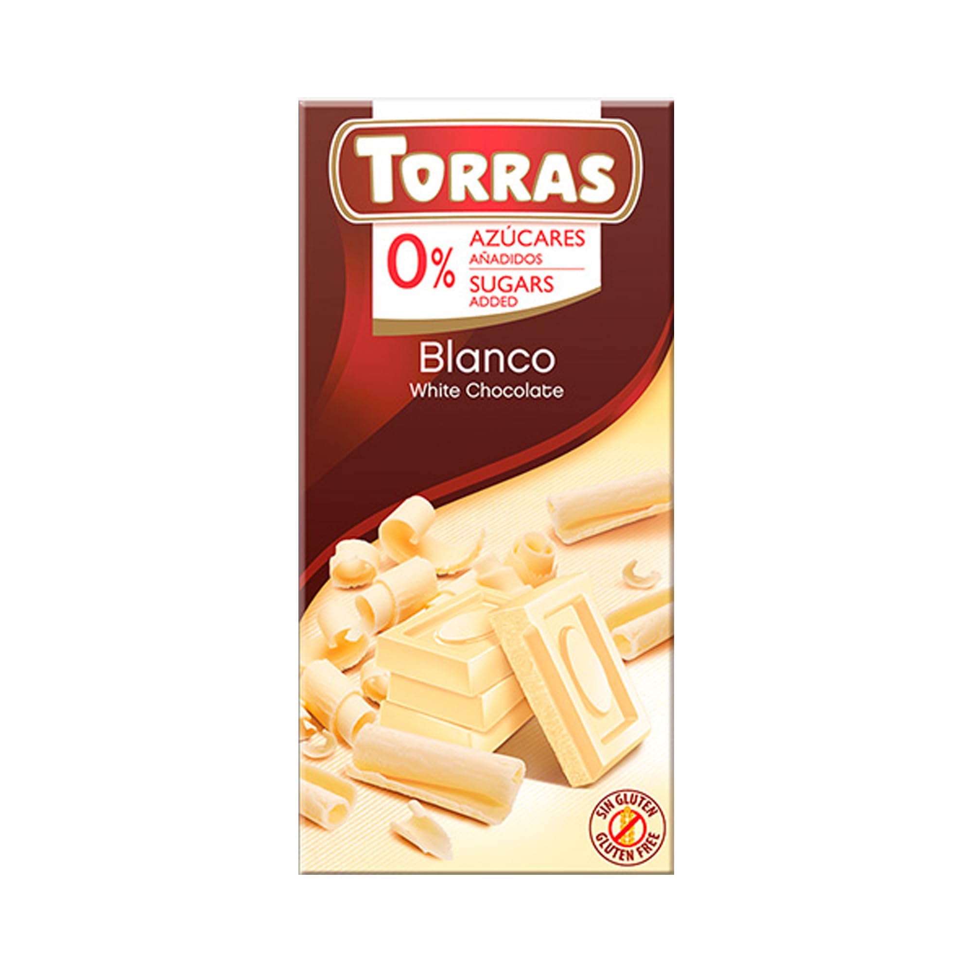 Torras No Added Sugar White Chocolate Bar