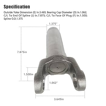 済　Yokey 3-3-1601kx-1480-Sleeve-Yoke-1-