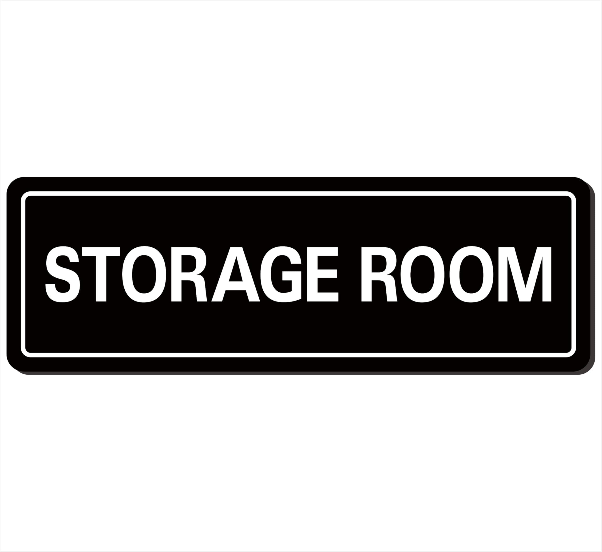 Storage Room Sign - Premium Durable Acrylic Material, Super Strong Self-adhesive, Quick Installation, Suitable for Your Home and Business (9 × 3