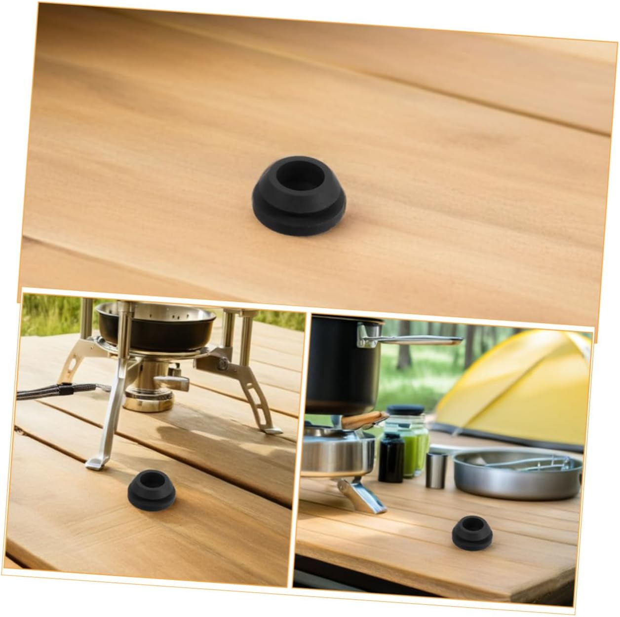 Rv Stove Grommets Kit Gas Stove Accessories 12pcs Rubber Burner Pads Compatible with Magic Chef Cooktop Grates for Camper and Trailer Kitchens