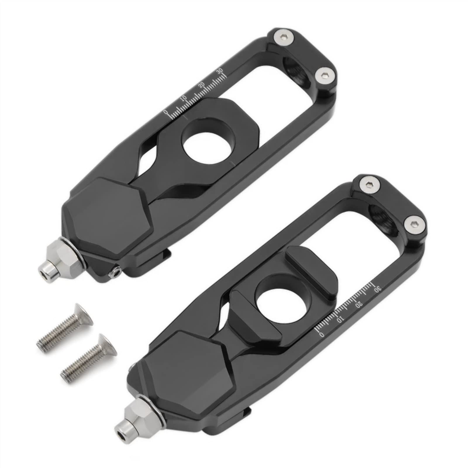 Ajustador de cadena MT09 FZ09 en color negro para eje trasero de moto Yamaha 2013 a 2016