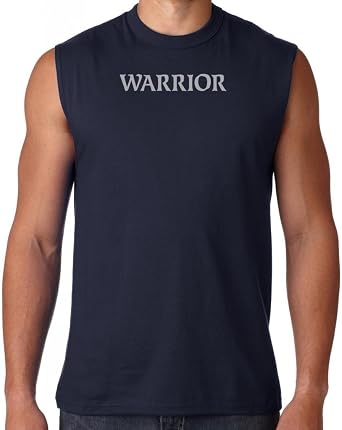 Yoga Clothing For You Mens Warrior Text Muscle Tee Shirt