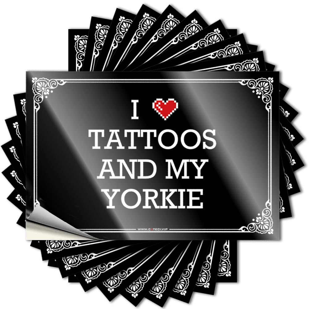 Tattoos Love | Girly Case I Love Tattoos & My Yorkie for Standing(12X18CM)