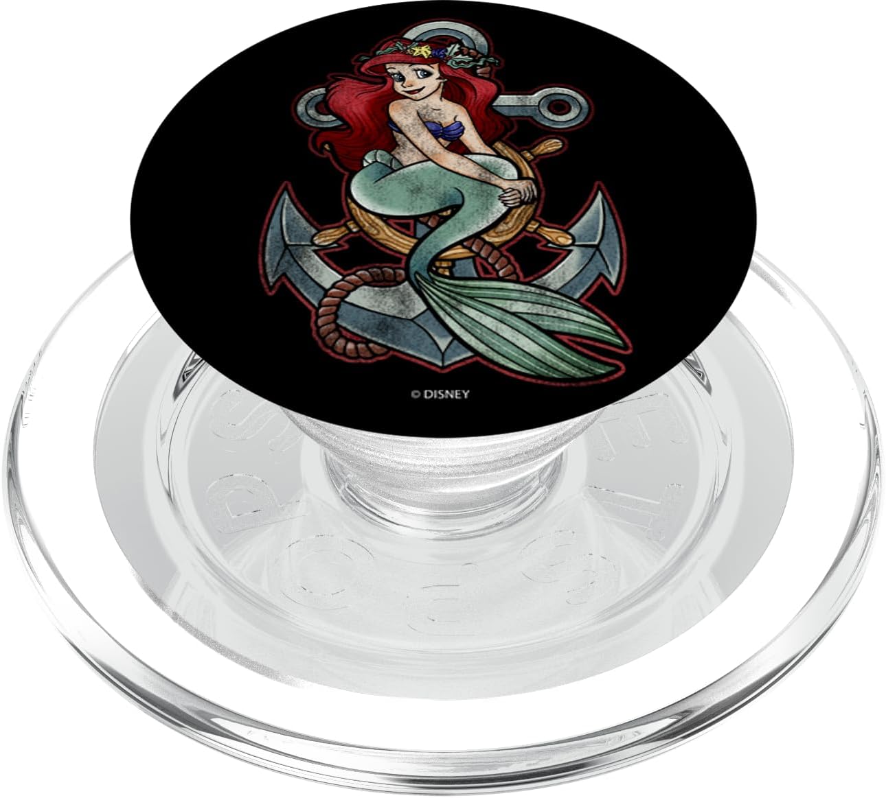 Disney Little Mermaid Tattoo Anchor Pose PopSockets PopWallet for MagSafe