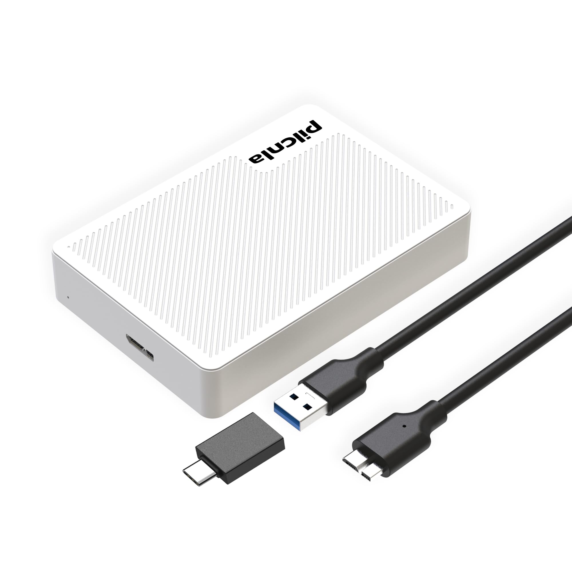 1TB （500GB+500GB Dual‑Drive Portable External Hard Drive USB3.0 HDD Storage for Xbox One X/S, Xbox 360, PS4, PC, Desktop, Laptop, MacBook, Chromebook
