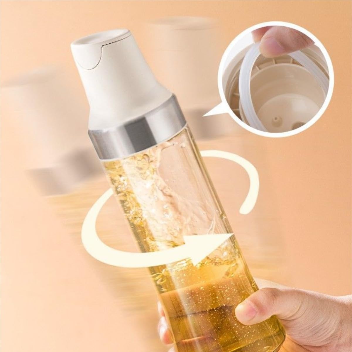 Dispenser per Salsa di Soia Bottiglia Di Condimento For Aceto E Salsa Di Soia For Uso Domestico Con Sensore Di Gravità E Apertura E Chiusura Automatiche Contenitore Dell'olio(Blue)