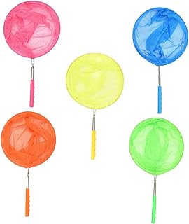 Totority Fishing Net Net Toys Kids Outdoor Toys Kids Catching Net Nets Fish Catching Net Butterflies Catching Net Butterflies Net Kids Funny Nets Nylon 5 Pcs
