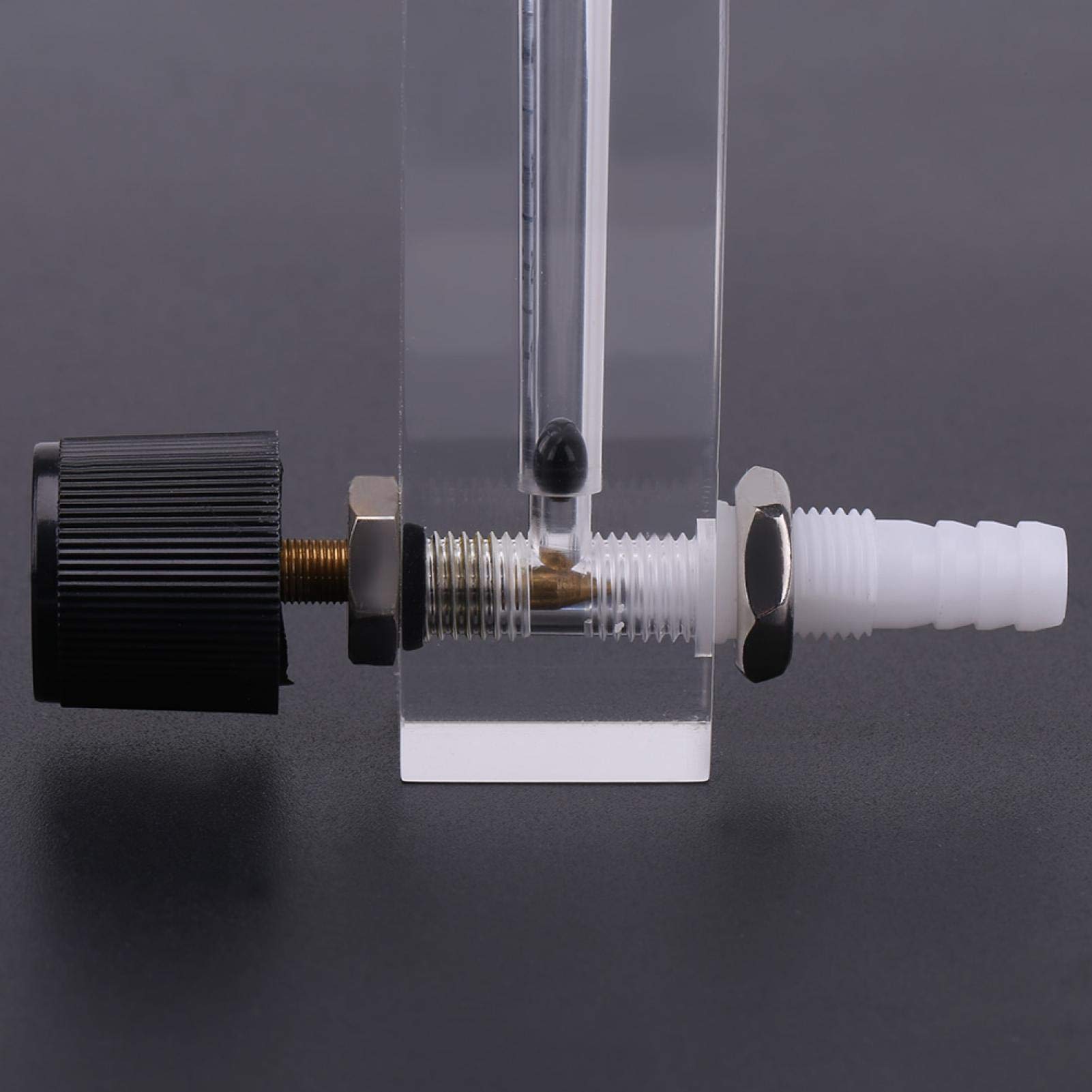 Zuurstofstroommeter, stroommeter 1-10LPM stroommeter met regelklep 8mm voor zuurstof/lucht/gas