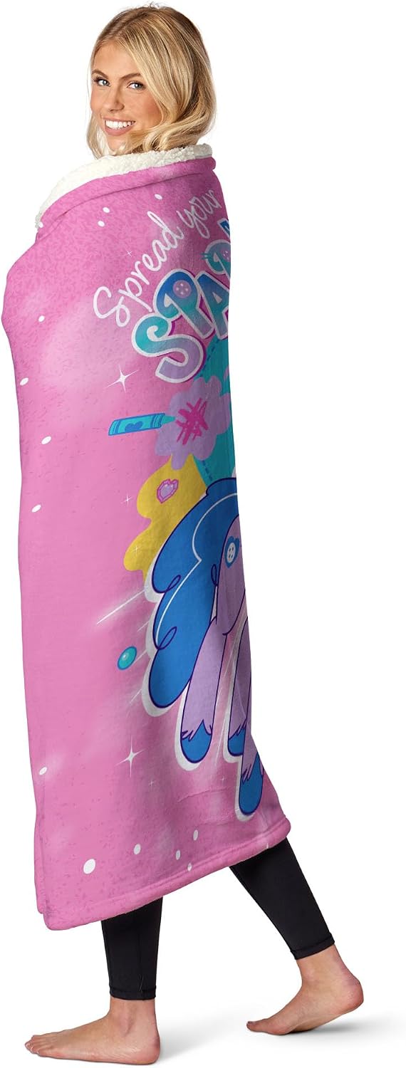 NORTHWEST Hasbro My Little Pony, Spread Your Sparkle, Silk Touch Sherpa Throw Blanket, 50 x 60 Inches