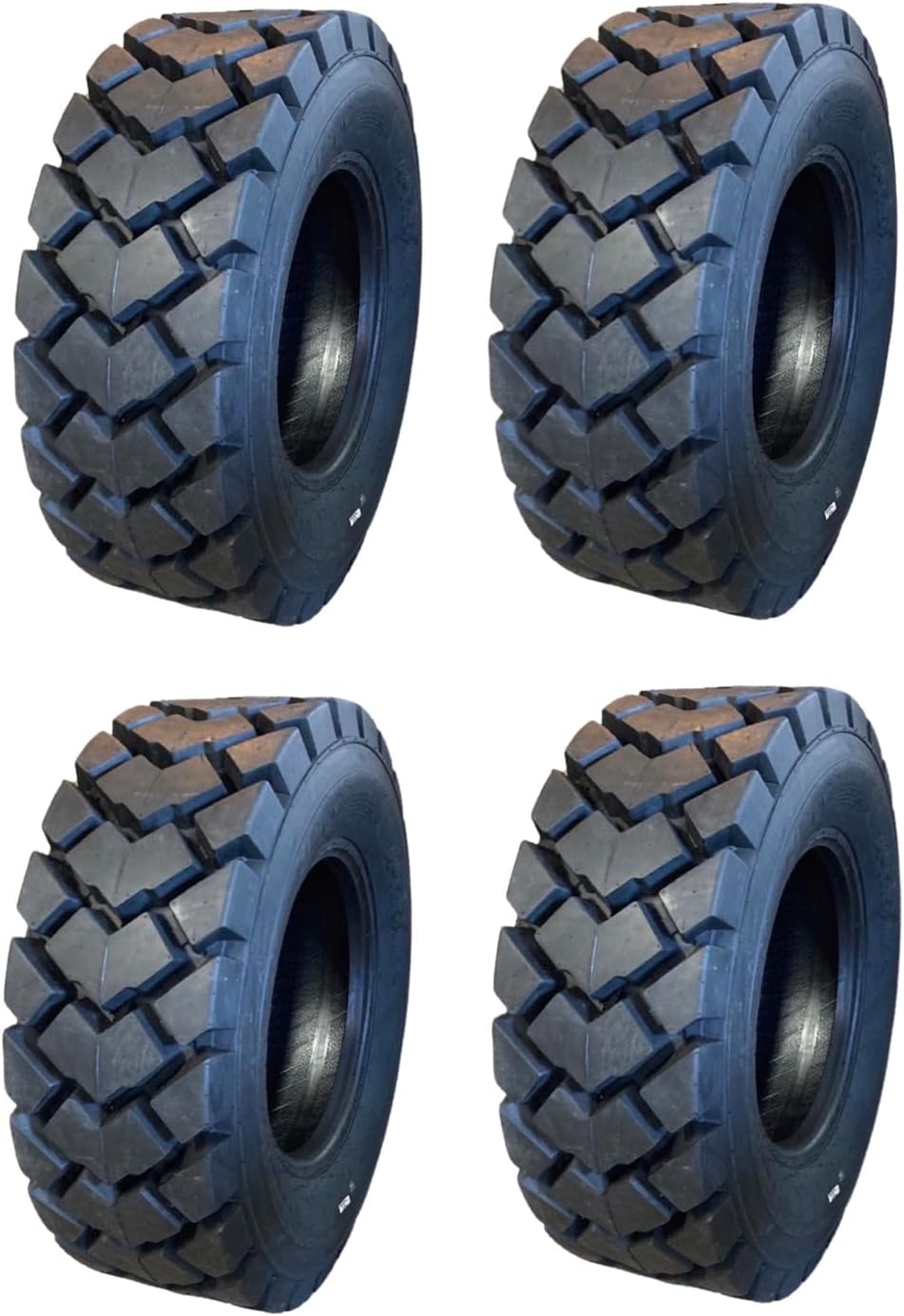 Set of 4-Heavy Duty 14-17.5 Forerunner SKS-6 L-5 Skid Steer Tires - 14PLY -14X17.5