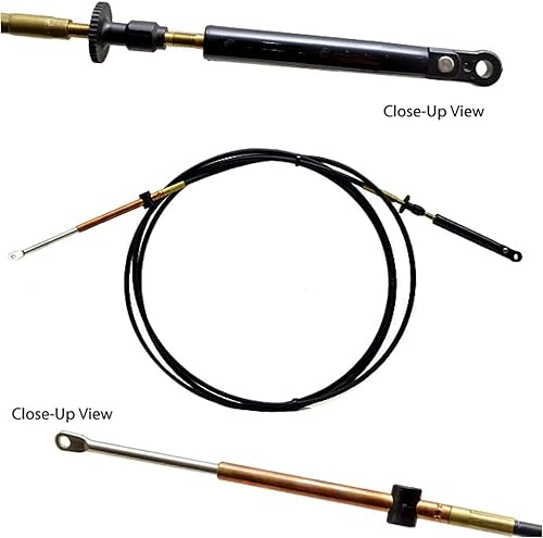 Miniatura 2 de JohnsonEvinrudeOMC Nuevo OEM 10' Cable de control remoto 173110, 0173110 10 pies