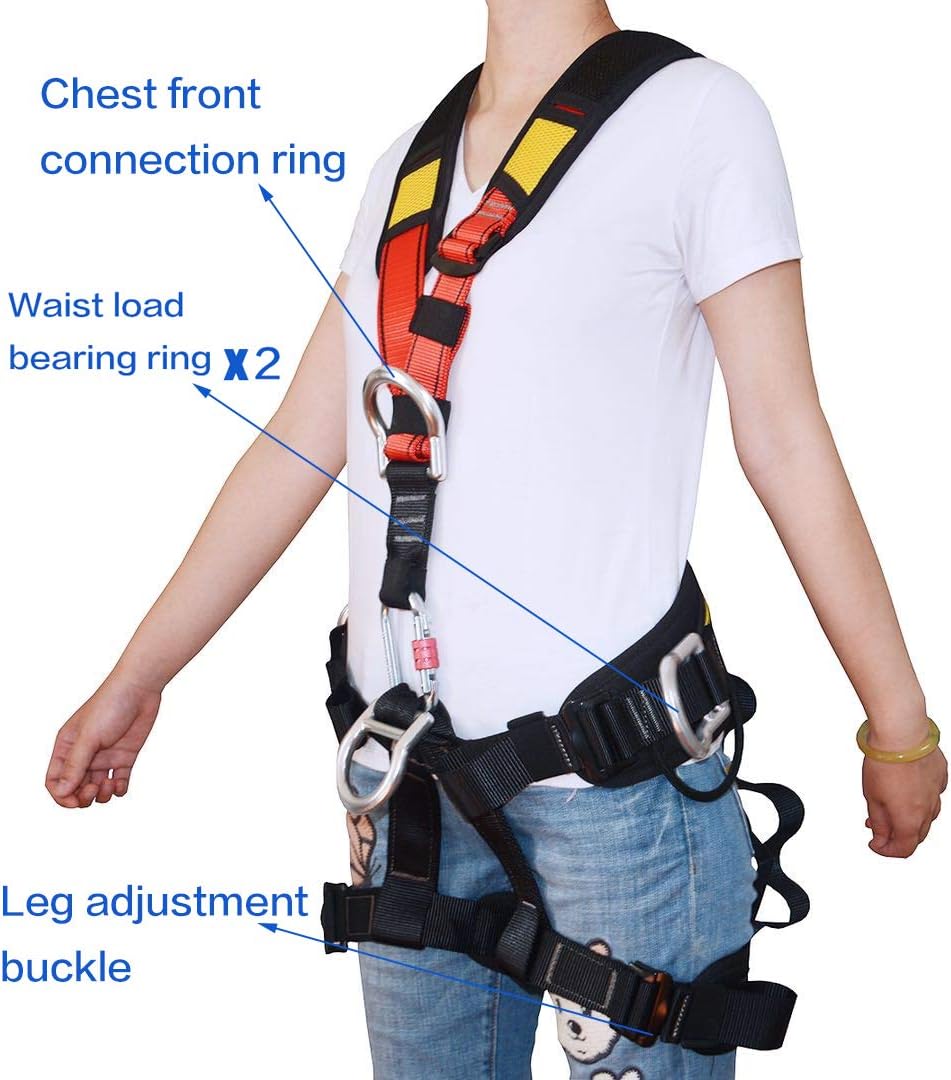 Climbing, Rock Climbing, Safety seat belt for Rappelling Fire Rescuing Tree Climbing Gear