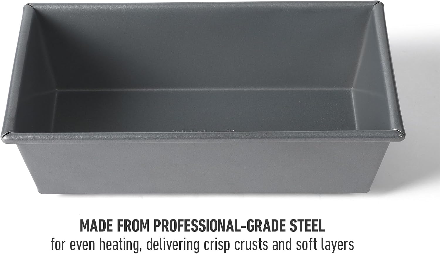 Calphalon Titan Loaf Pan, Baking Bread Pan, 10 x 5 Inch Kitchen Loaf Pan, Professional-grade steel Nonstick Bread Pan PFOA-Free for Even Baking, Bread, Cakes, and Meatloaf Pan