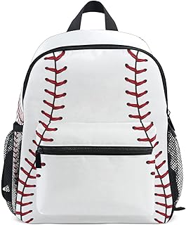 AUUXVA Baseball Lace Sport Ball Kids Toddler Backpack for Men Women,Preschool Shoulder Bag School Bookbag Backpack for Boy Girls Student Baby Diaper Bag Nursery Bag