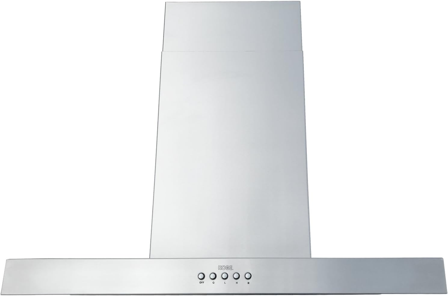 KOBE Range Hoods ISX2130SQB-2 Island Hood, 30-Inch, Stainless Steel