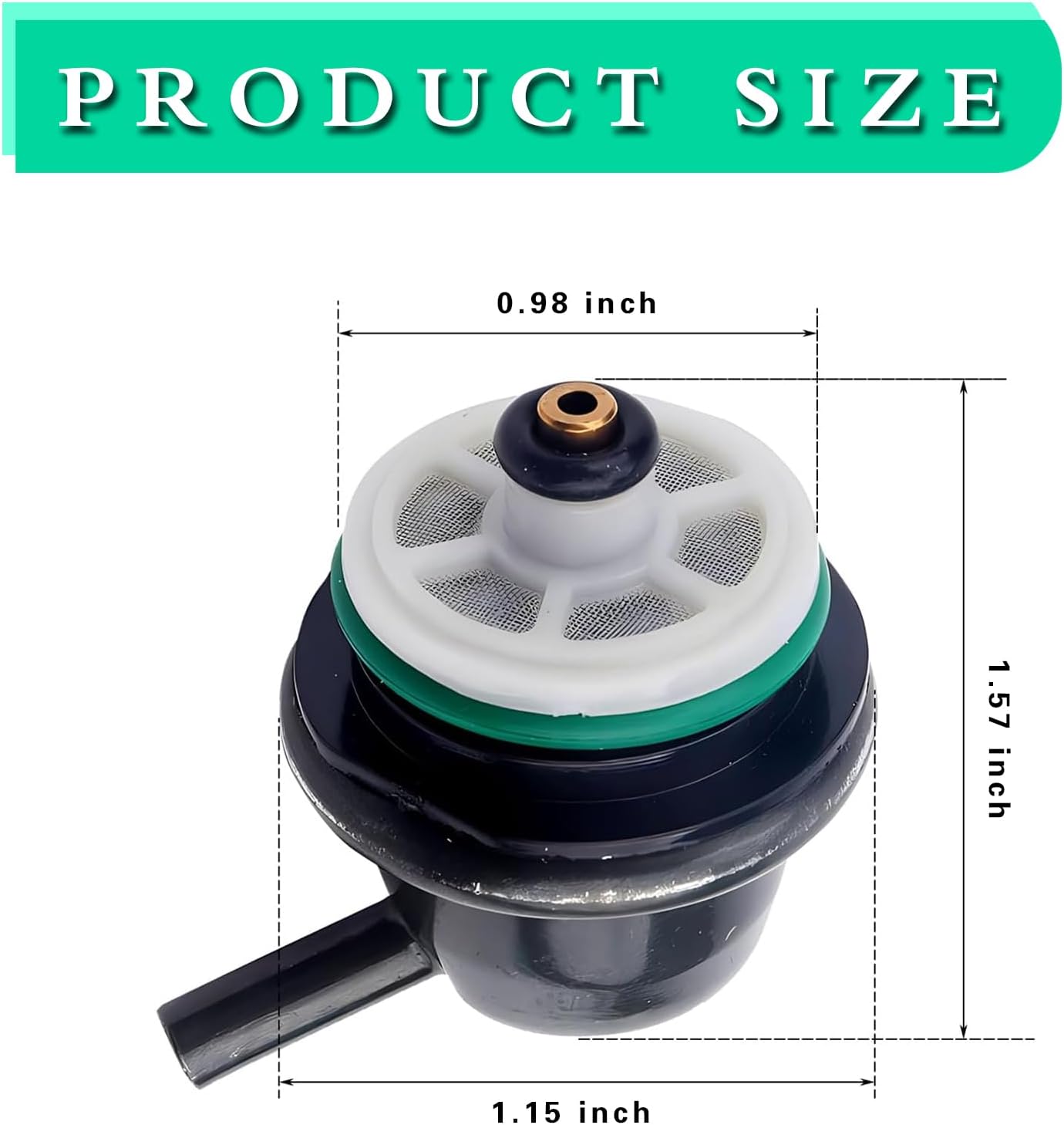 1 Set Fuel Injectio Pressure Regulator, High Temperature Resistance 89060422 Regulator with Sealing O-ring, with Clip and Snap Ring, Compatible with Chevrolet Buick Cadillac (Multicolored)