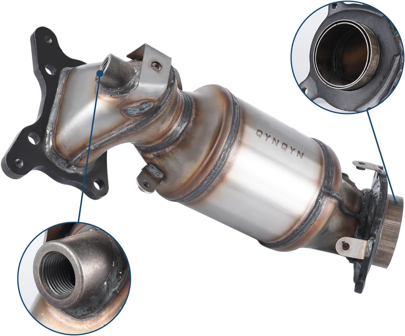 Front Catalytic Converter Kit Fit For Compatible with Honda Accord 2008-2012 & Acura TSX 2009-2014 L4 2.4L Replace 16590 641499 (EPA Compliant)